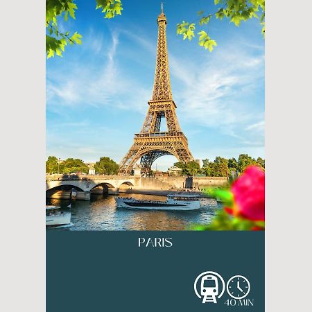 Appartement-Paris-Disney-Terrasse-Jardin-Parking Vaires-sur-Marne Buitenkant foto