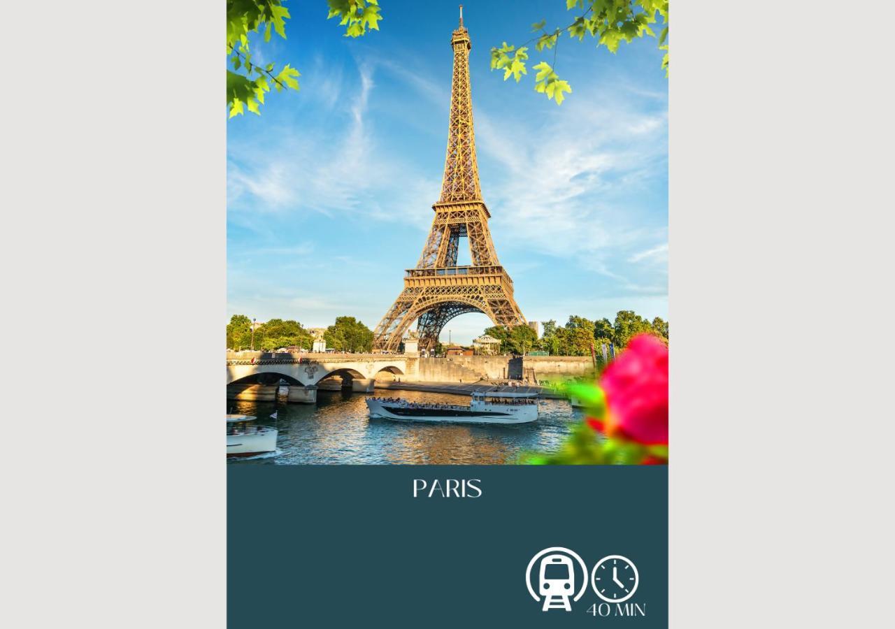 Appartement-Paris-Disney-Terrasse-Jardin-Parking Vaires-sur-Marne Buitenkant foto